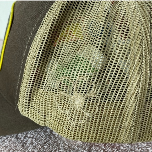 The Classics Brown Berta Brand Mesh Back Snap Back Trucker Hat - Picture 4 of 12